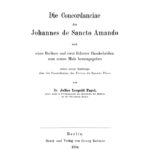 Die Concordanciae des Johannes de Sancto Amando German Edition Johannes Sancto Amando Kitap Kapağı