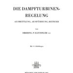 Die Dampfturbinenregelung German Edition P Danninger Kitap Kapağı
