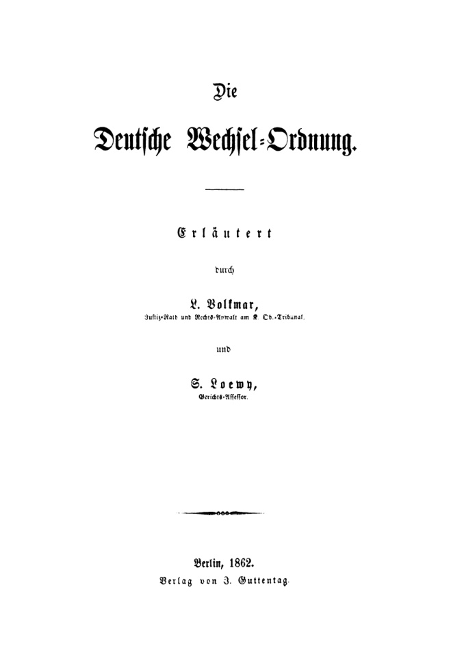 Die Deutsche Wechsel Ordnung German Edition L Volkmar Kitap Kapağı