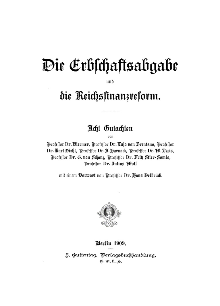 Die Erbschaftsabgabe und die Reichsfinanzreform German Edition Magnus Biermer Kitap Kapağı
