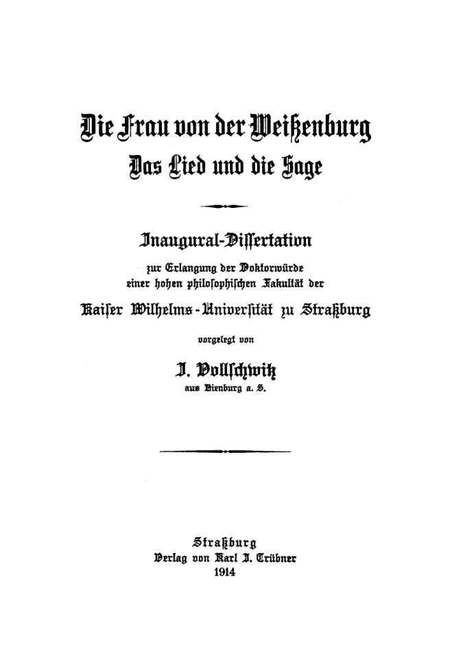 Die Frau von der Weissenburg German Edition J Vollschwitz Kitap Kapağı