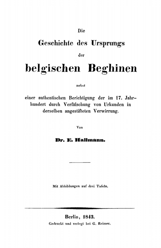 Die Geschichte des Ursprungs der belgischen Beghinen PDF Download