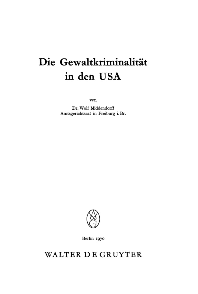 Die Gewaltkriminalität in den USA PDF Download