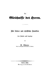 Die Gleichnisse des Herrn German Edition Robert Ostmann Kitap Kapağı