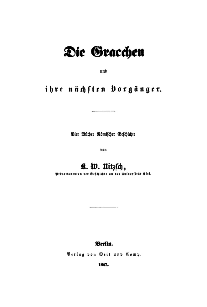 Die Gracchen und ihre nächsten Vorgänger PDF Download