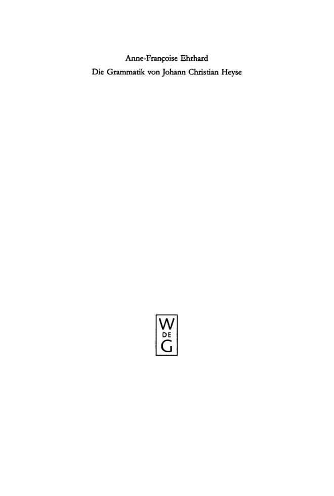 Die Grammatik von Johann Christian Heyse PDF Download