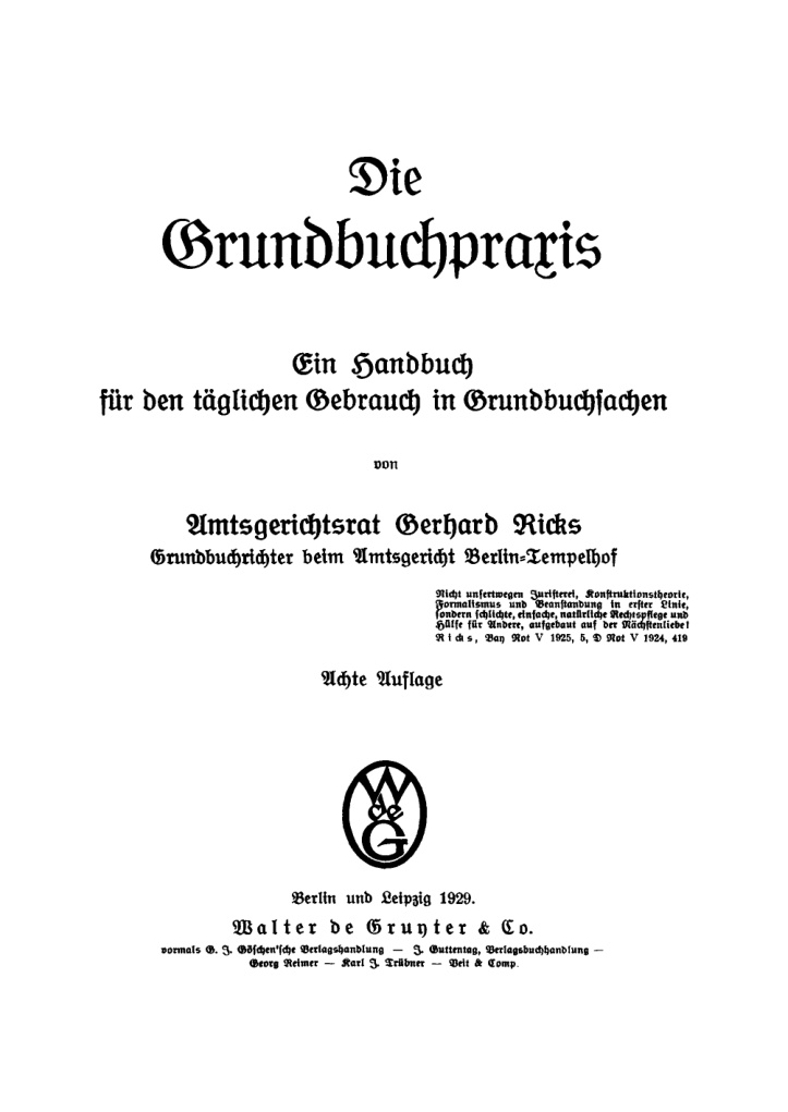 Die Grundbuchpraxis PDF Download