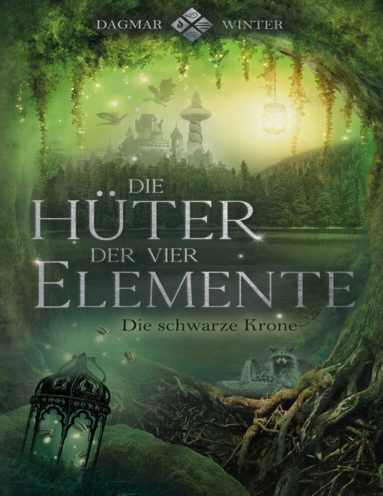 Die Huter der vier Elemente Die schwarze Krone German Edition Dagmar Winter Kitap Kapağı
