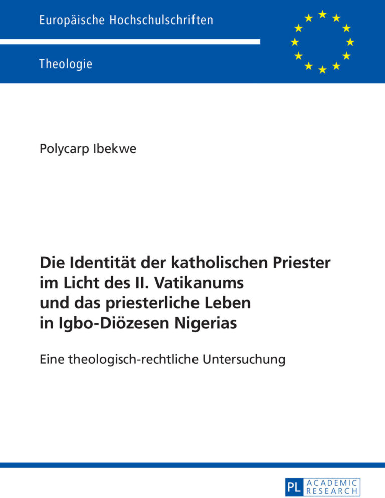 Die Identitaet der katholischen Priester im Licht des II German Edition Polycarp Ibekwe Kitap Kapağı