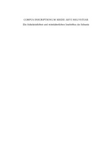 Die Inschriften des Kantons Wallis bis 1300 Christoph Jorg Kitap Kapağı