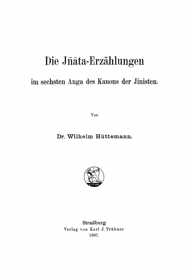 Die Jnata Erzahlungen im sechsten Anga des Kanons der Jinisten German Edition Wilhelm Huttemann Kitap Kapağı