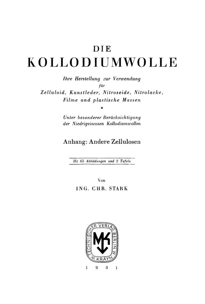 Die Kollodiumwolle German Edition Christian Stark Kitap Kapağı