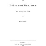 Die Lehre vom Gewissen German Edition Wilhelm Gass Kitap Kapağı