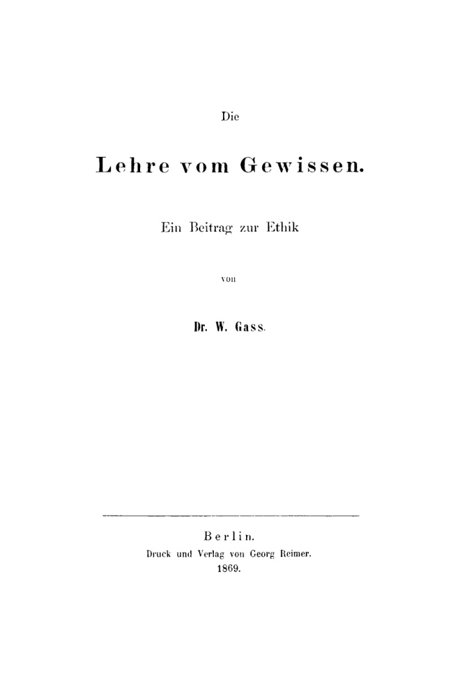 Die Lehre vom Gewissen PDF Download