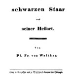 Die Lehre vom schwarzen Staar und seiner Heilart German Edition Ph Fr Walther Kitap Kapağı
