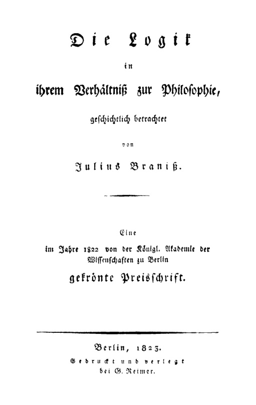 Die Logik in ihrem Verhältnis zur Philosophie geschichtlich betrachtet PDF Download