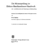 Die Meisterprufung im Elektro Maschinenbauer Handwerk German Edition Fritz Raskop Kitap Kapağı