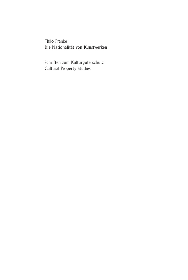 Die Nationalitat von Kunstwerken German Edition Thilo Franke Kitap Kapağı