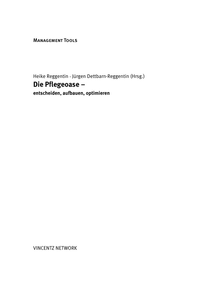 Die Pflegeoase German Edition Heike Reggentin Kitap Kapağı