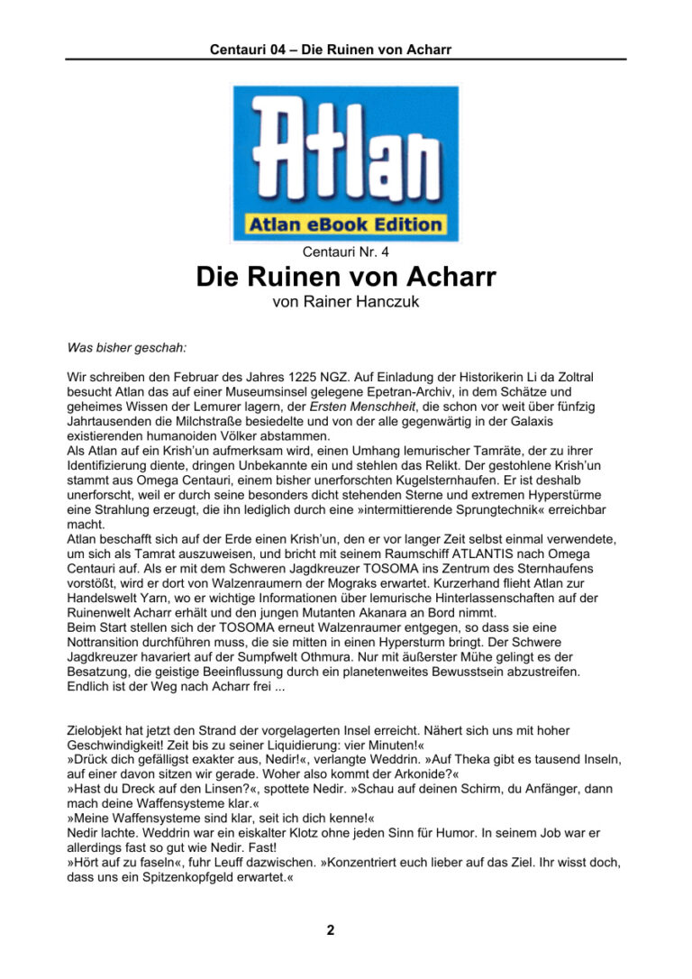 Die Ruinen von Acharr German Edition Hanczuk Rainer Kitap Kapağı