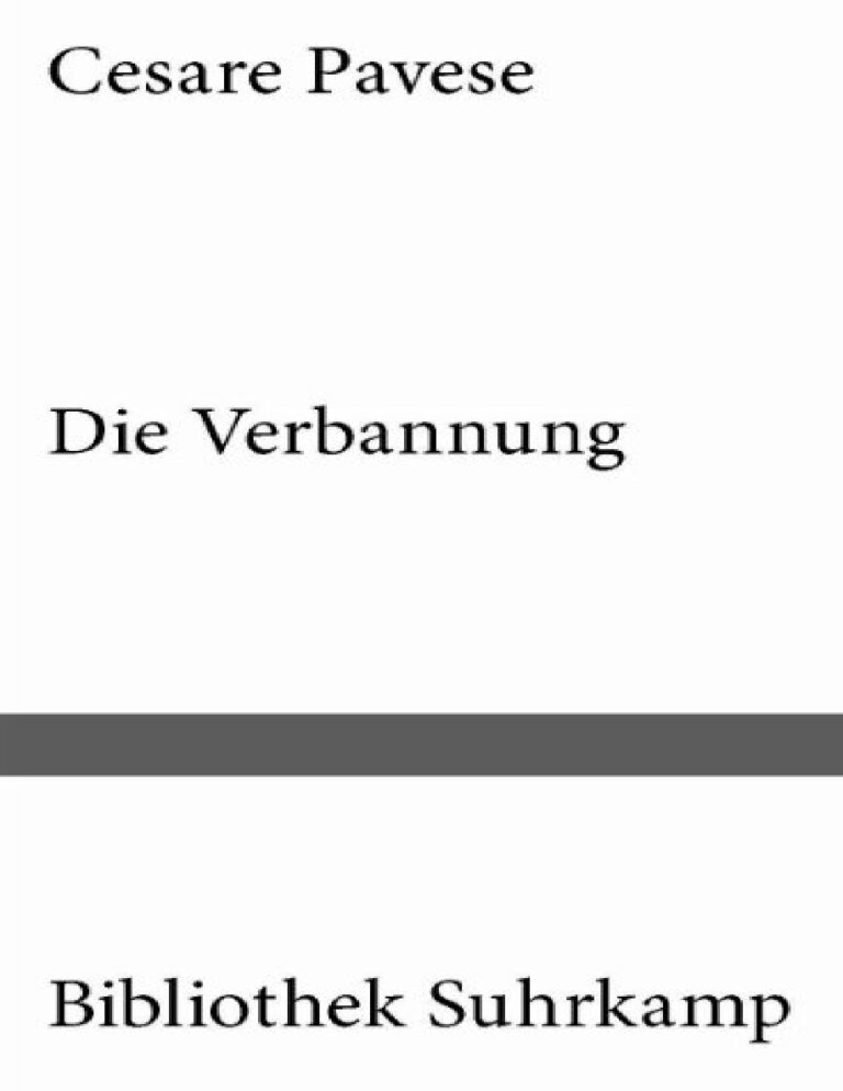 Die Verbannung German Edition Pavese Cesare Kitap Kapağı
