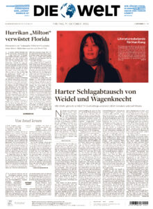 Die Welt 11 Oktober 2024 GER Die Welt Kitap Kapağı