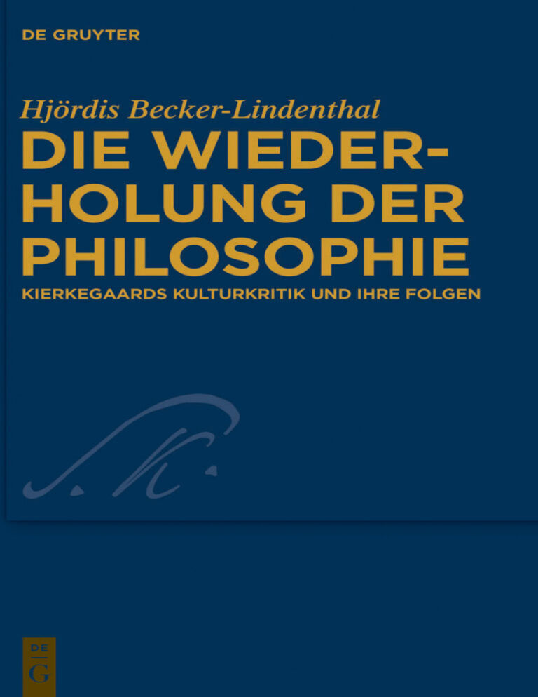Die Wiederholung der Philosophie German Edition Hjordis Becker Lindenthal Kitap Kapağı