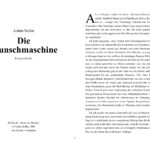 Die Wunschmaschine German Edition Stosser Achim Kitap Kapağı