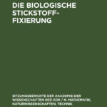 Die biologische Stickstoff Fixierung German Edition Benno Parthier Kitap Kapağı