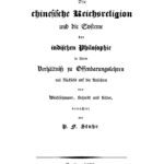 Die chinesische Reichsreligion und die Systeme der indischen Philosophie in ihrem German Edition P F Stuhr Kitap Kapağı