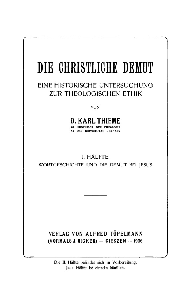 Die christliche Demut PDF Download