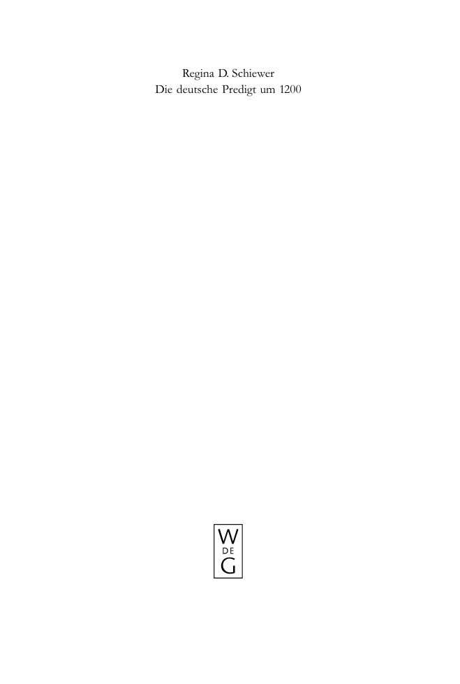 Die deutsche Predigt um 1200 PDF Download