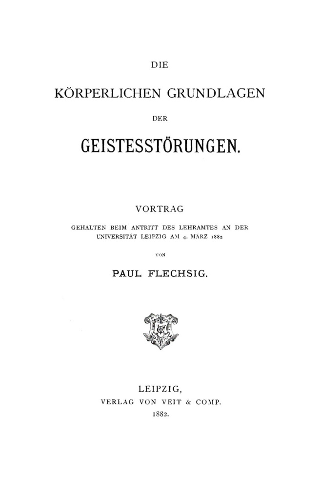 Die korperlichen Grundlagen der Geistesstorungen German Edition Paul Flechsig Kitap Kapağı