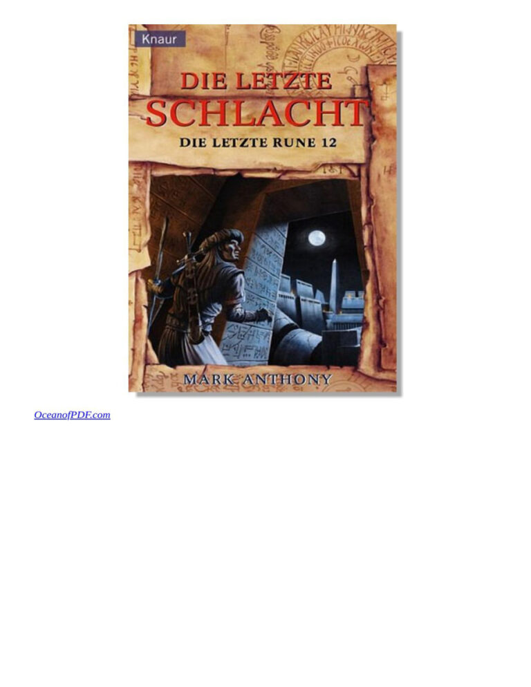 Die letzte Schlacht Anthony Mark Kitap Kapağı
