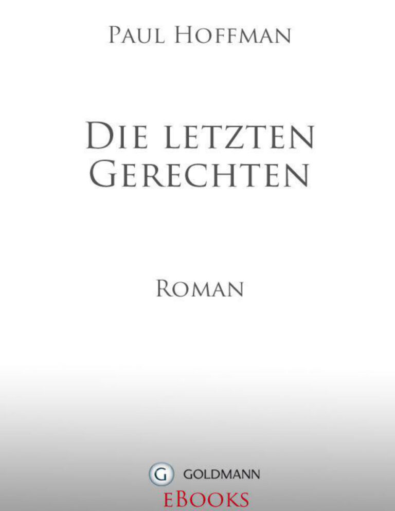 Die letzten Gerechten Roman Hoffman Paul Kitap Kapağı