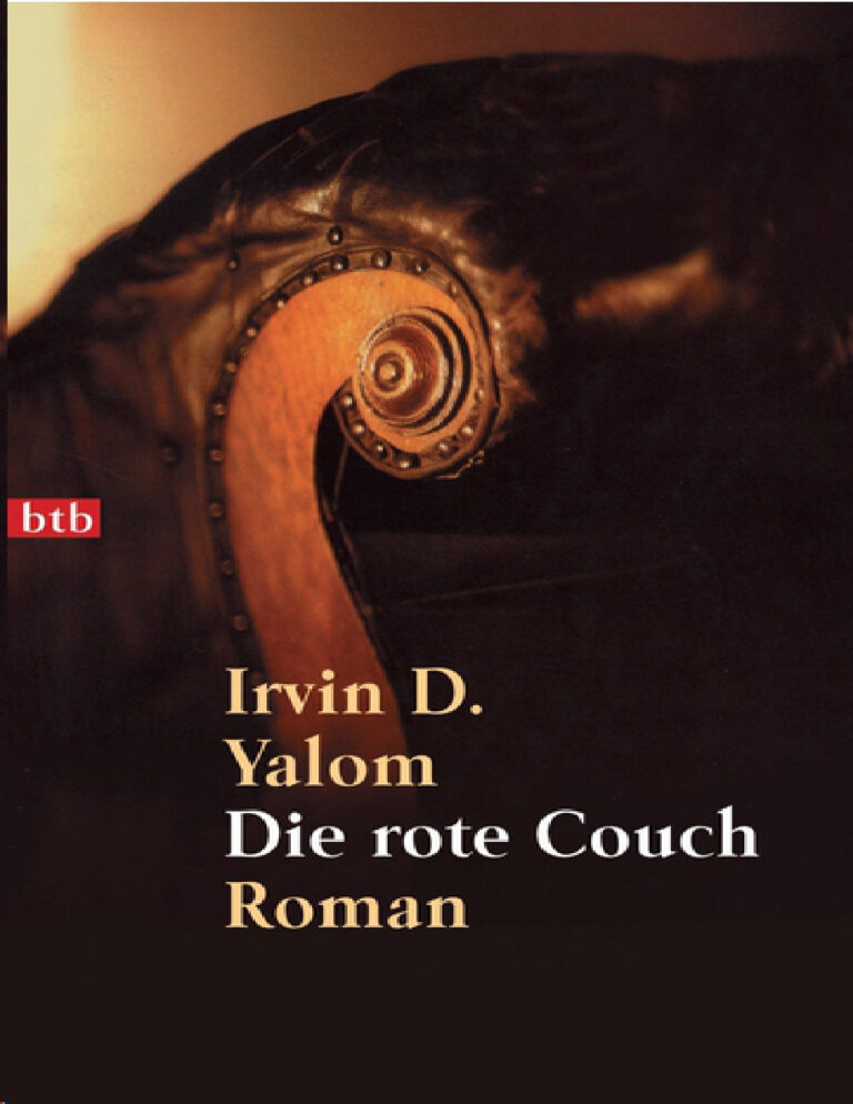 Die rote Couch German Edition Irvin D Yalom Kitap Kapağı