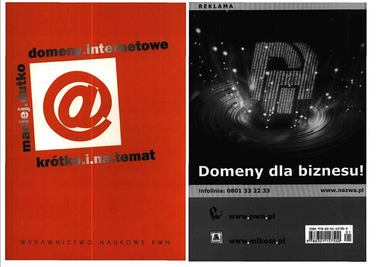Domeny internetowe Krótko i na temat Polish Edition Maciej Dutko Kitap Kapağı