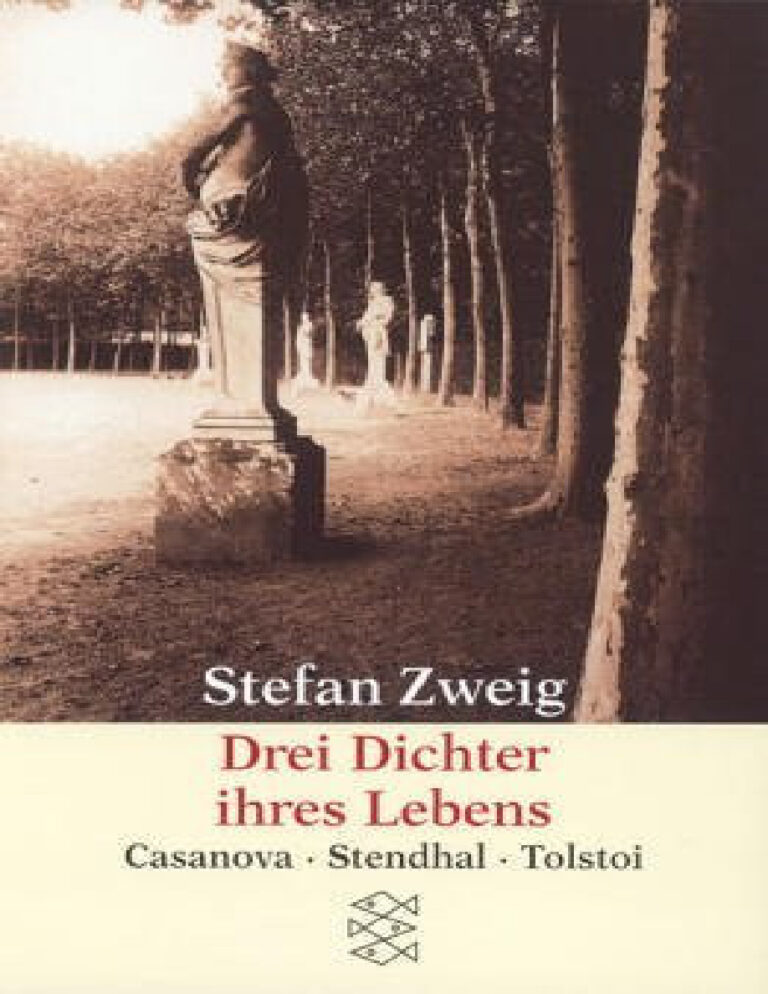 Drei Dichter ihres Lebens Casanova Stendhal Tolstoi German Edition Stefan Zweig Kitap Kapağı