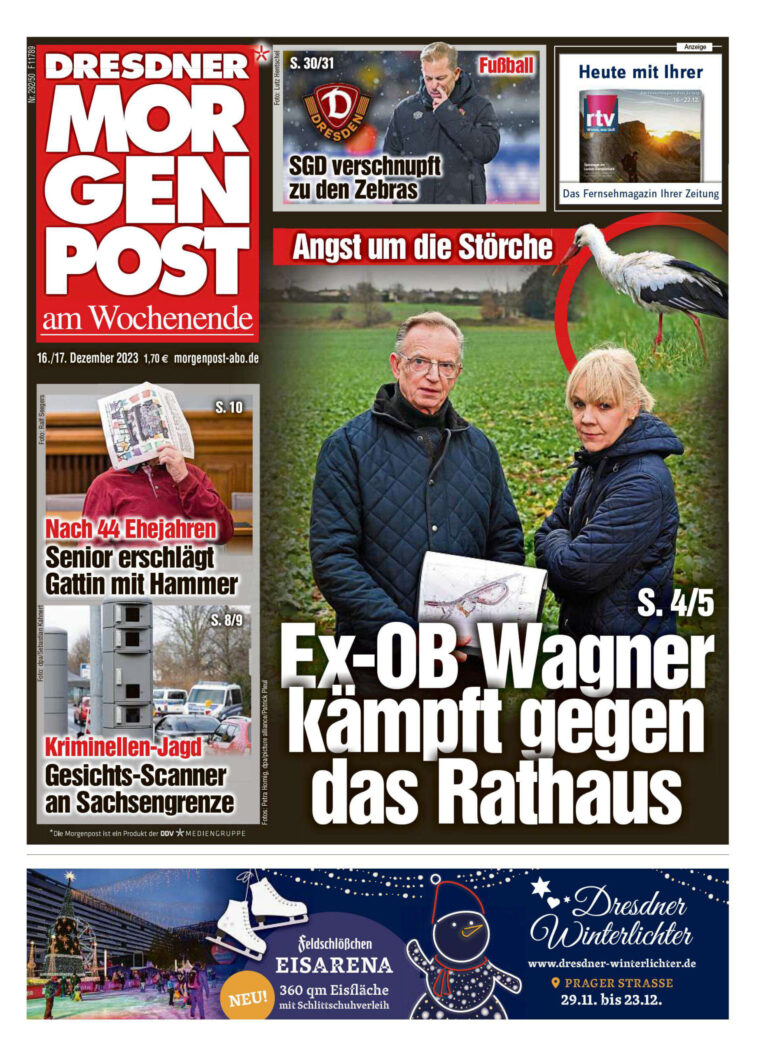 Dresdner Morgenpost 16 Dezember 2023 DE Dresdner Morgenpost Kitap Kapağı