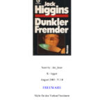 Dunkler Fremder German Edition Higgins Jack Kitap Kapağı