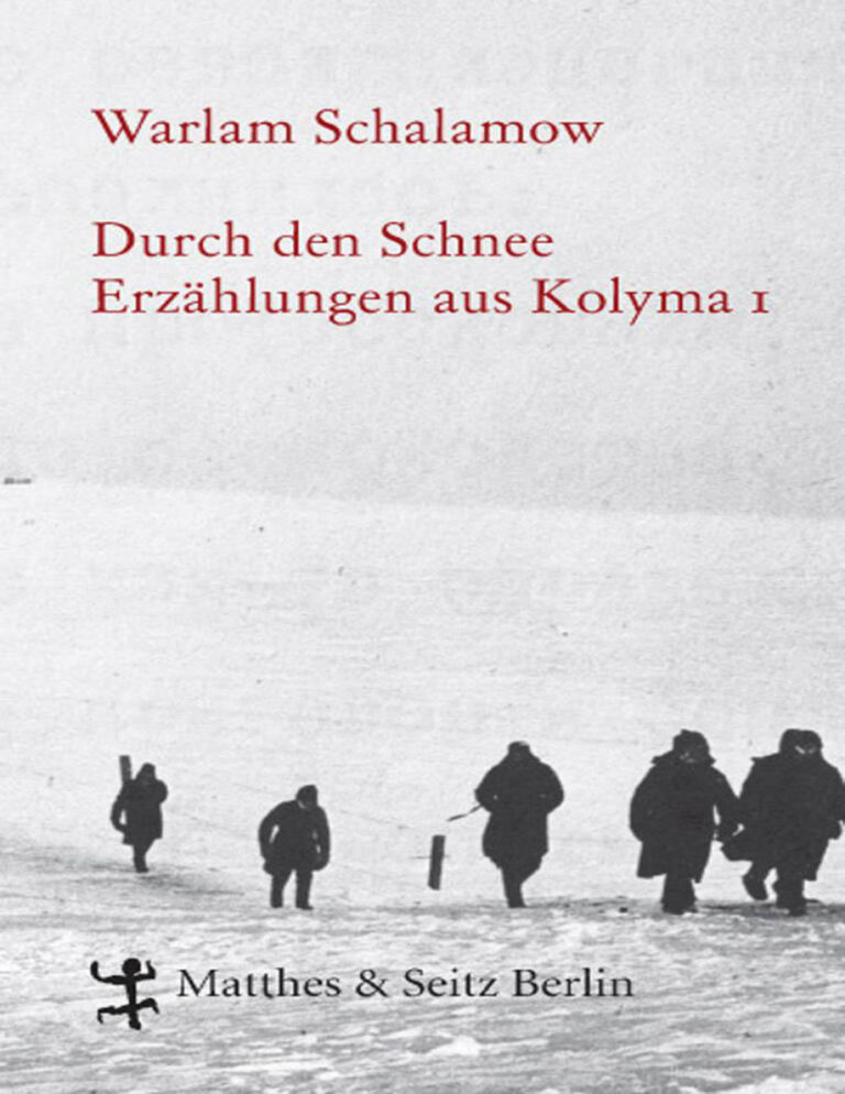 Durch den Schnee German Edition Schalamow Warlam Kitap Kapağı