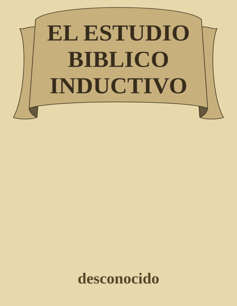 EL ESTUDIO BIBLICO INDUCTIVO Spanish Edition Indubiblia Kitap Kapağı