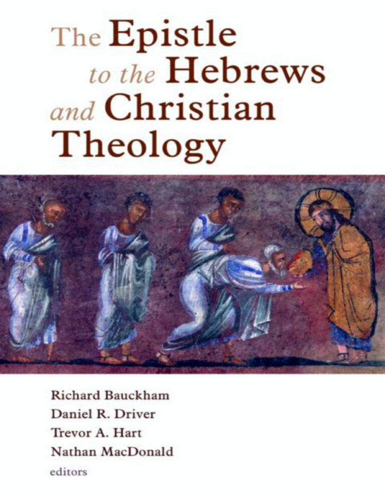 EPISTLE TO THE HEBREWS AND CHRISTIAN THEOLOGY Richard Bauckham Kitap Kapağı