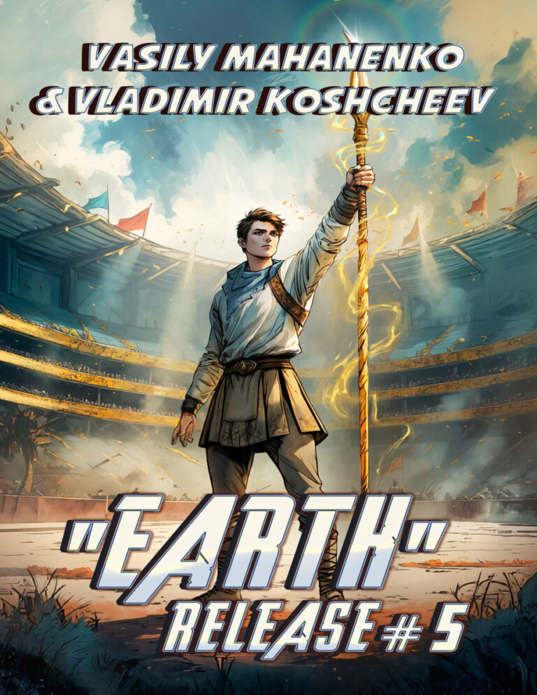 ,,Earth Release Book 5 Vladimir Koshcheev Kitap Kapağı