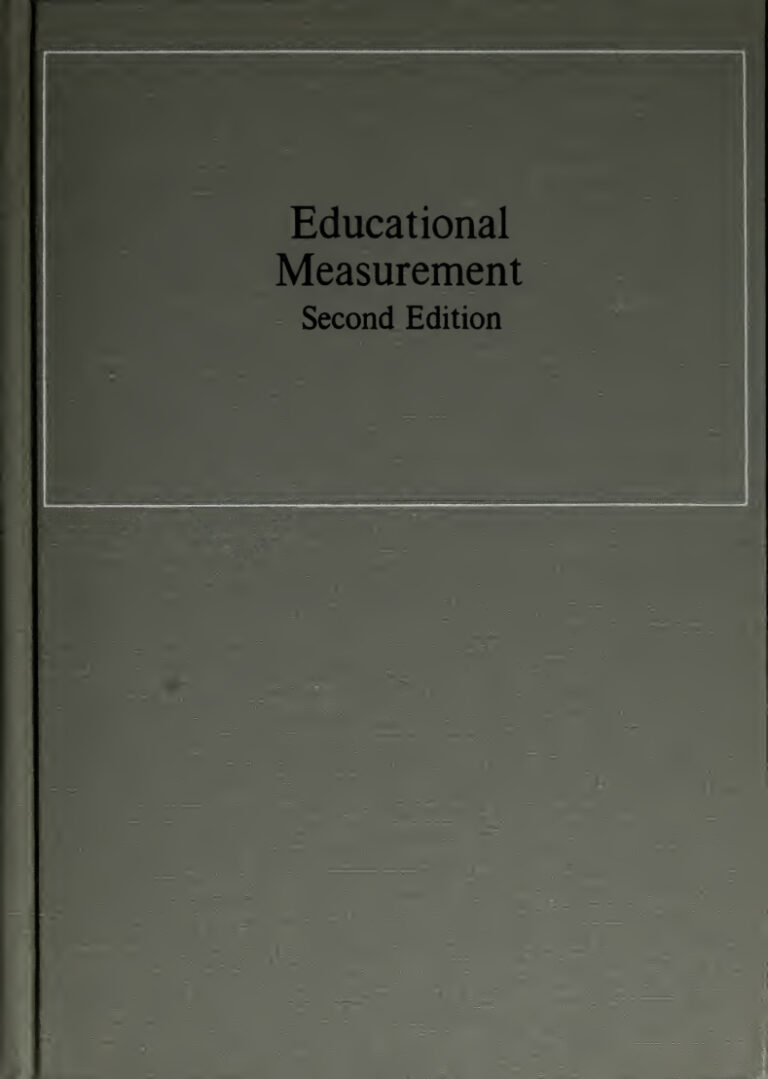 Educational Measurement Robert L Thorndike Kitap Kapağı
