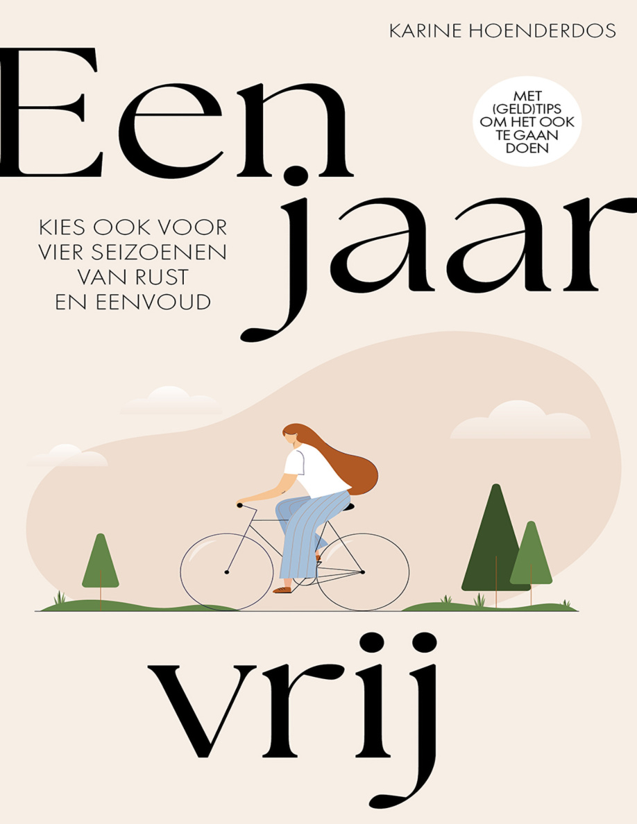 Een jaar vrij Dutch Edition Karine Hoenderdos Kitap Kapağı