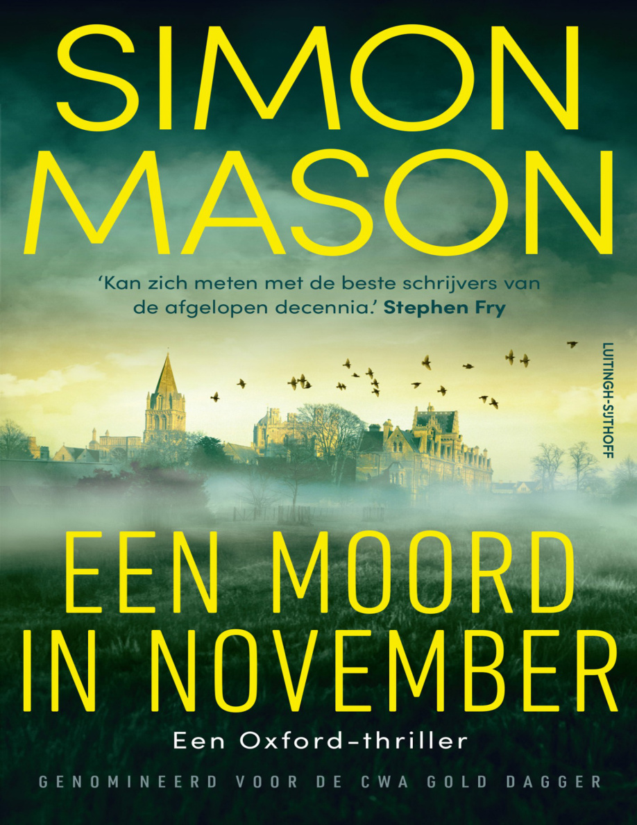 Een moord in november Dutch Edition Simon Mason Kitap Kapağı