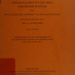 Ein Mani Fund in Agypten German Edition Carl Schmidt Kitap Kapağı