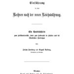Einfuhrung in das Rechnen nach der neuen Reichwahrung German Edition Joseph Fernberg Kitap Kapağı