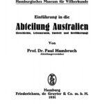 Einfuhrung in die Abteilung Australien German Edition Paul Hambruch Kitap Kapağı